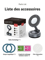Support smartphone a ventouse magnétique robuste et fiable